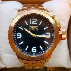 Men's gold tone, Invicta watch 44mm